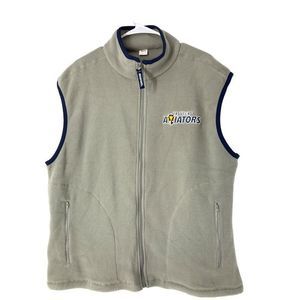 Adult  Las Vegas Aviators Fleece Vest Gray Size XL 5206 Zip